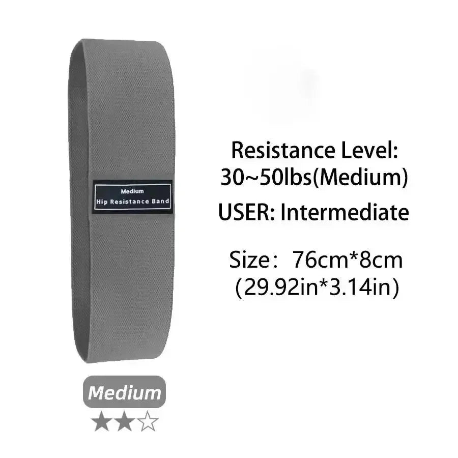 Fabric Resistance Hip & Booty Bands – Glute & Thigh Squat Workout Loops