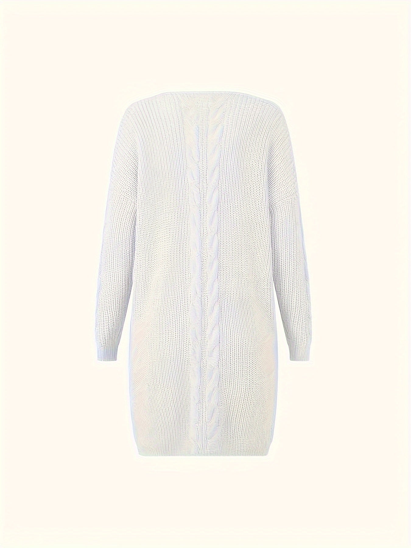 Women's Casual V-Neck Long Sleeve Knit Pullover Sweater