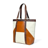 Geometric Design Leather Tote Bag for Women