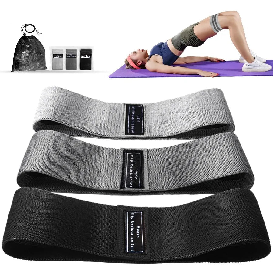 Fabric Resistance Hip Band – Glute &amp; Thigh Squat Loop for Yoga &amp; Fitness