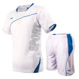 2 Pcs/Set Men's Tracksuit Gym Fitness badminton Sports Suit Clothes Running Jogging Sport Wear Exercise Workout set sportswear