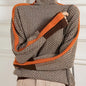 Plus Size High Neck Knit Sweater - Women's Elegant Long Sleeve Pullover for Fall Winter, Hand-Washable