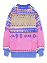 Women's Cozy Colorblock Knit Sweater - Soft Winter Pullover in Multiple Colors