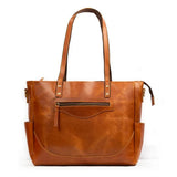 Luxury Kodiak Tan Leather Tote Bag