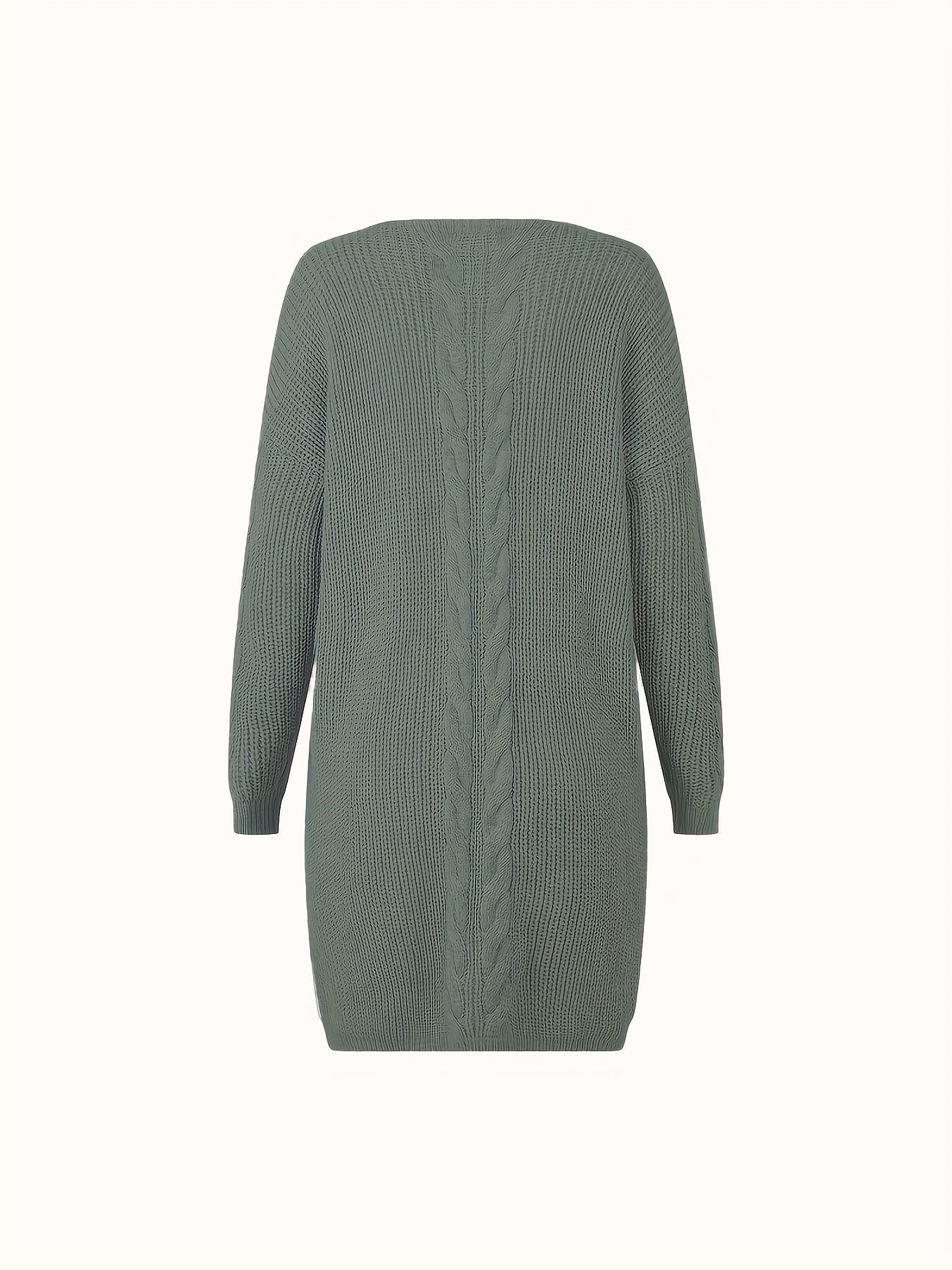 Women's Casual V-Neck Long Sleeve Knit Pullover Sweater