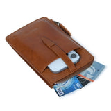 Compact Leather Crossbody Bag for Phone