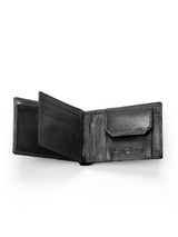 Black Sleek-Fit Wallet Premium Leather Minimalist Bifold Slim