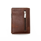Vintage Stitch Leather Wallet.