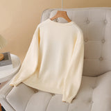 Plus Size Women's Panda Jacquard Knit Sweater – Autumn/Winter Casual Soft Jumper