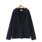 Plus Size Women's V-Neck Knit Sweater - Loose Long Sleeve Warm Autumn Winter Jumper