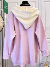 Plus Size Knitted Hooded Sweater Pullover for Women - Loose Long Sleeve Autumn/Winter