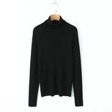 Plus Size Turtleneck Sweater Fine-Needle Knit Slim Pullover for Women Autumn Winter