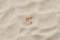 Pearl Wire Wrapped Gold Hoop Earrings & Pearl Ear Cuffs