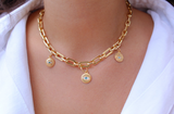 Gold Coin Medallion Necklace