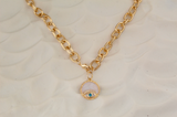 Protection Talisman Oval Link Necklace