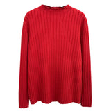 Plus Size Mock Neck Knit Sweater - Slim Fit Casual Pullover for Women, Autumn/Winter