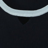 Plus Size (XXXL) Women's Gradient Knit Wool-Blend Sweater – Slim Minimalist Long-Sleeve Pullover for Autumn/Winter