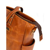Luxury Kodiak Tan Leather Tote Bag