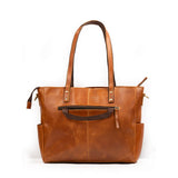 Luxury Kodiak Tan Leather Tote Bag