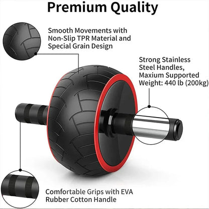 Ab Wheel Roller – Core Strength & Abdominal Muscle Trainer