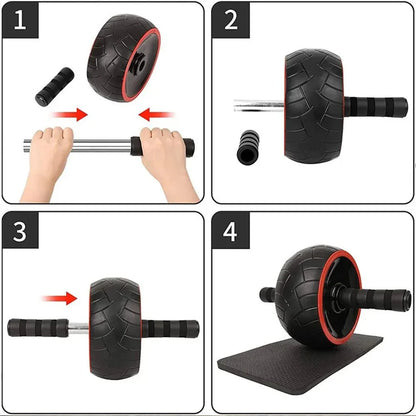 Ab Wheel Roller – Core Strength & Abdominal Muscle Trainer