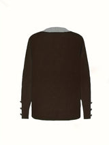 Plus Size Oversized Women's Sweater - Soft Knit Pullover with Button Front Placket, Long Sleeve Crew Neck for Fall/Winter