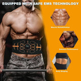 Electronic Abs Stimulator Smart Muscle Toner EMS Abdominal Toning Belt Body Massage Fitness Strength Training Workout Equipment