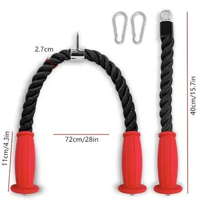 Ergonomic Tricep Ropes Non-Slip Cable Attachment Gym or Home Use Fitness Body Equipment For Bodybuilding Exercise Gym Workout