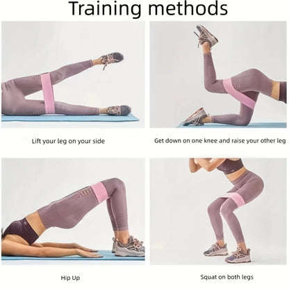 Fabric Resistance Hip & Booty Bands – Elastic Glute & Thigh Workout Loops