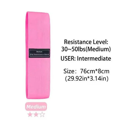 Fabric Resistance Hip & Booty Bands – 3-Pack Glute & Thigh Workout Loops