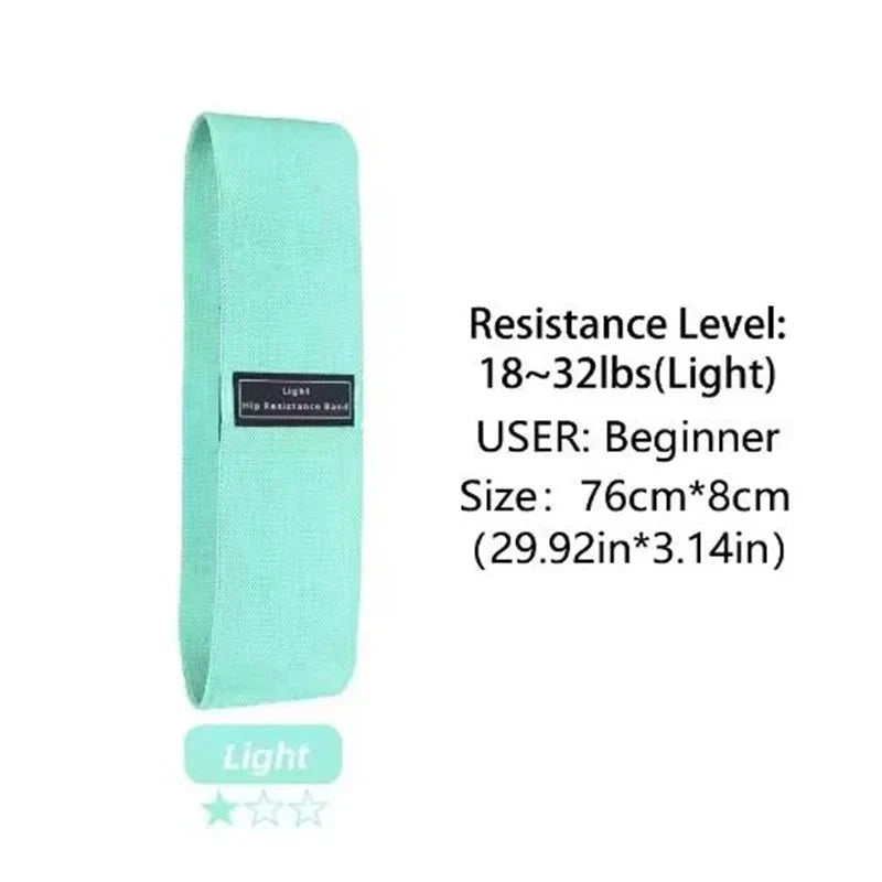Fabric Resistance Hip & Booty Bands – 3-Pack Glute & Thigh Workout Loops