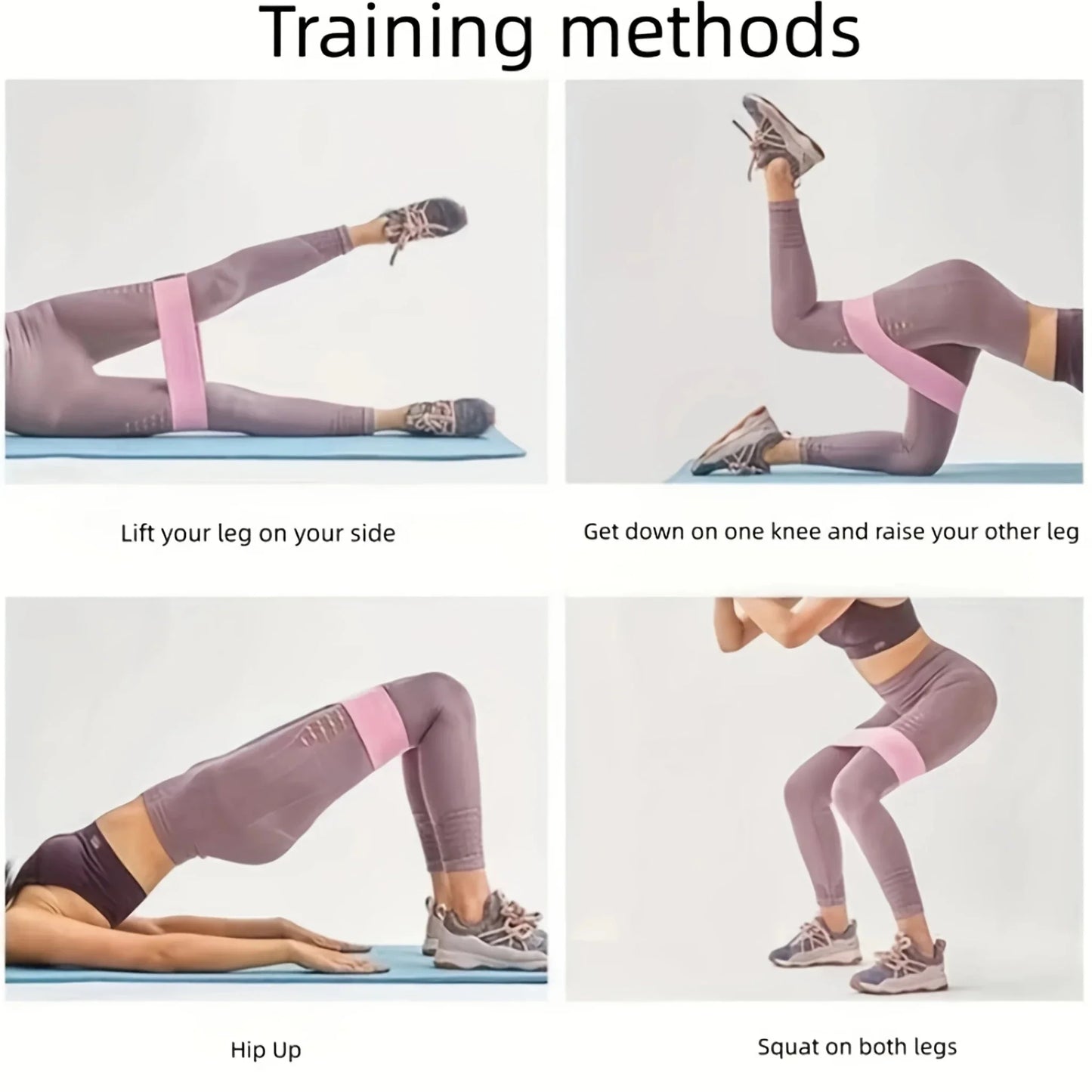 Fabric Resistance Hip & Booty Bands – Glute & Thigh Squat Circle Loops
