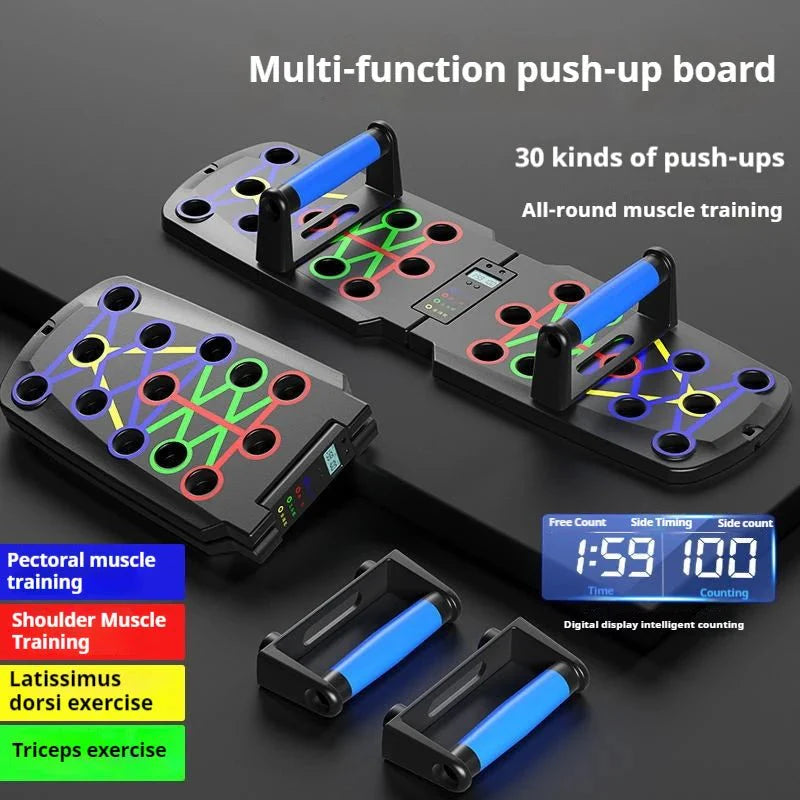 Foldable Multi-Functional Push Up Board – Chest &amp; Core Home Gym Training Tool
