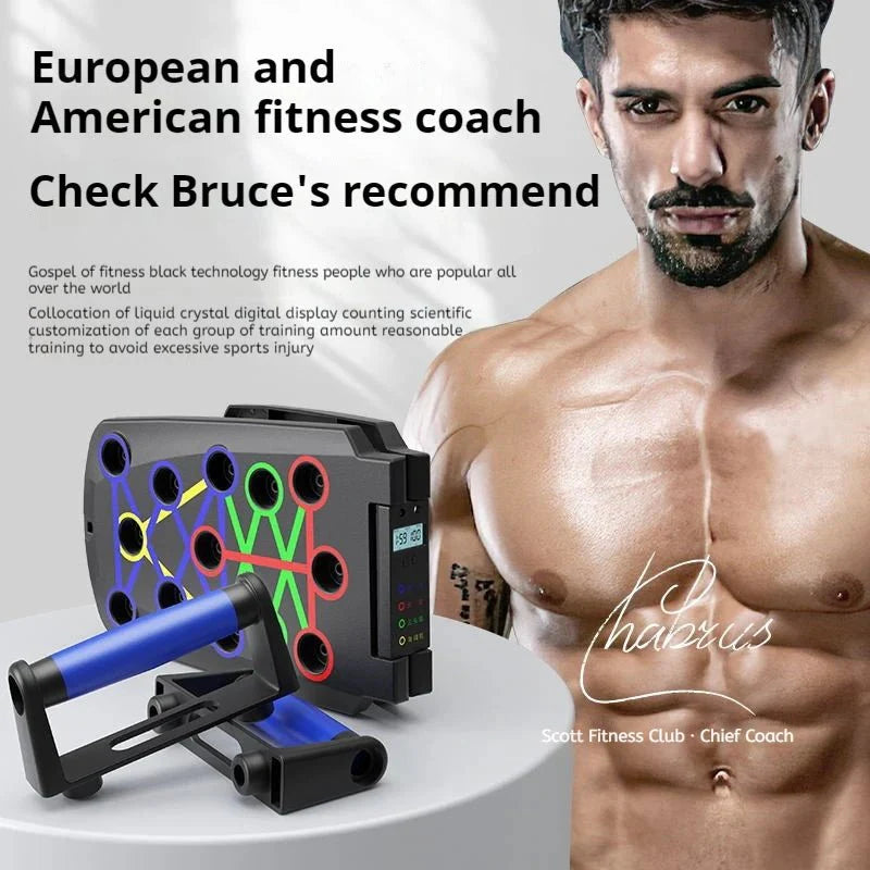 Foldable Multi-Functional Push Up Board – Chest &amp; Core Home Gym Training Tool