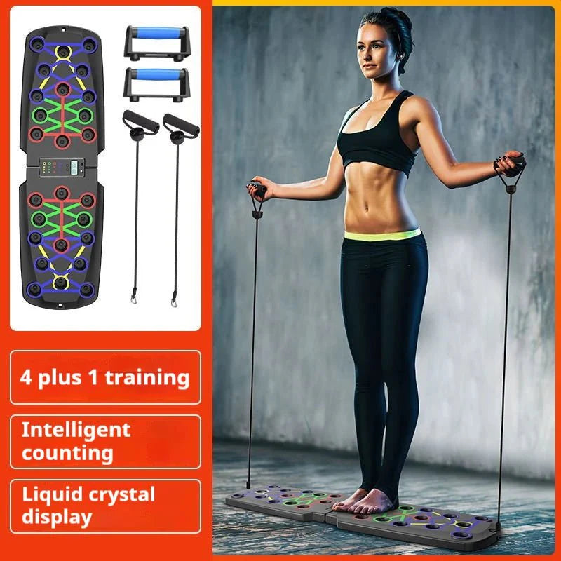 Foldable Multi-Functional Push Up Board – Chest &amp; Core Home Gym Training Tool