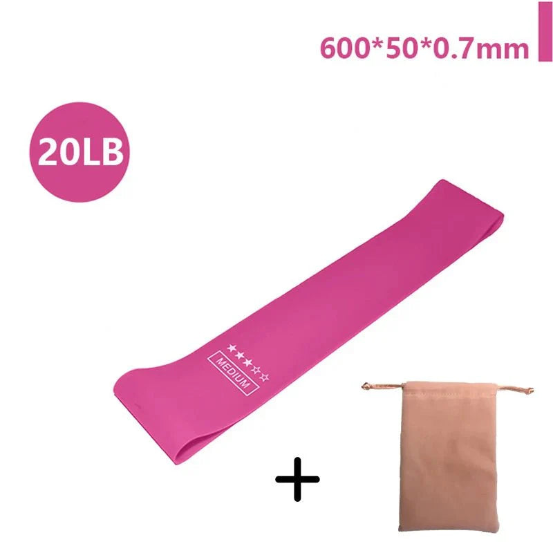 Elastic Resistance Bands Set – Gym, Yoga, Bodybuilding & Pilates Workout Equipment