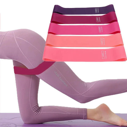 Elastic Resistance Bands Set – Gym, Yoga, Bodybuilding & Pilates Workout Equipment