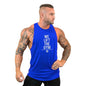 Men Bodybuilding Tank Tops Gym Workout Fitness Cotton Sleeveless Shirt Running Vest Stringer Singlet Male Summer Sports Clothes