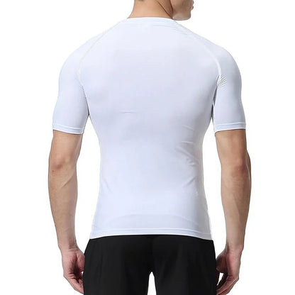 Men Scar Print Compression Shirt Quick Dry Athletic Baselayer