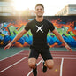 Men Scar Print Compression Shirt Quick Dry Athletic Baselayer