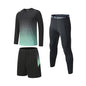 Men's Elastic Compression Bodybuilding Sportswear Gym Fitness Shirts Long-Sleeved Workout Clothes Tights Pants and Running Track