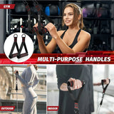 Resistance Band Handle Bar Attachment Station – Home Gym Pulley & Strap System