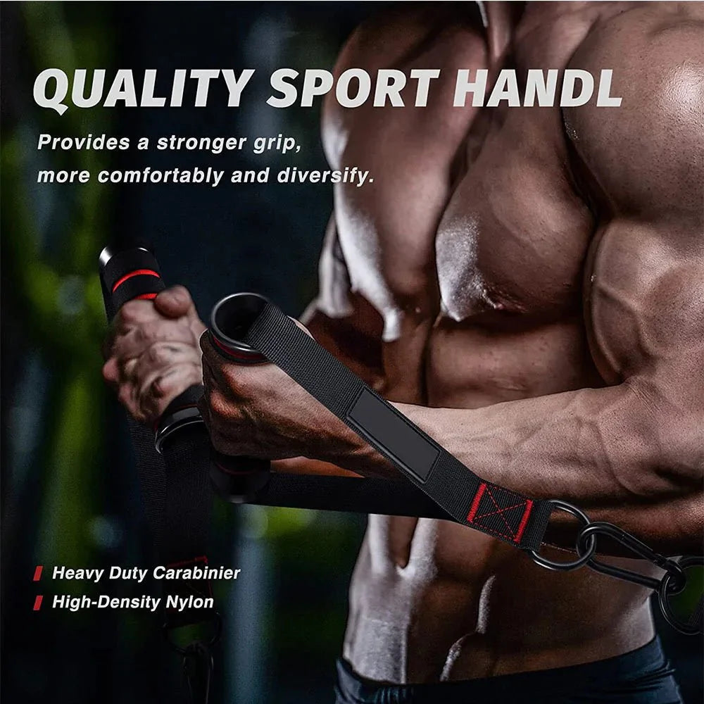 Resistance Band Handle Bar Attachment Station – Home Gym Pulley &amp; Strap System