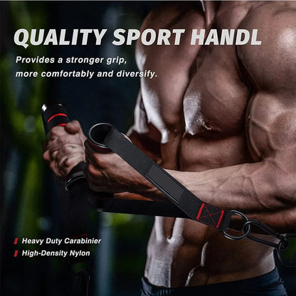 Resistance Band Handle Bar Attachment Station – Home Gym Pulley & Strap System