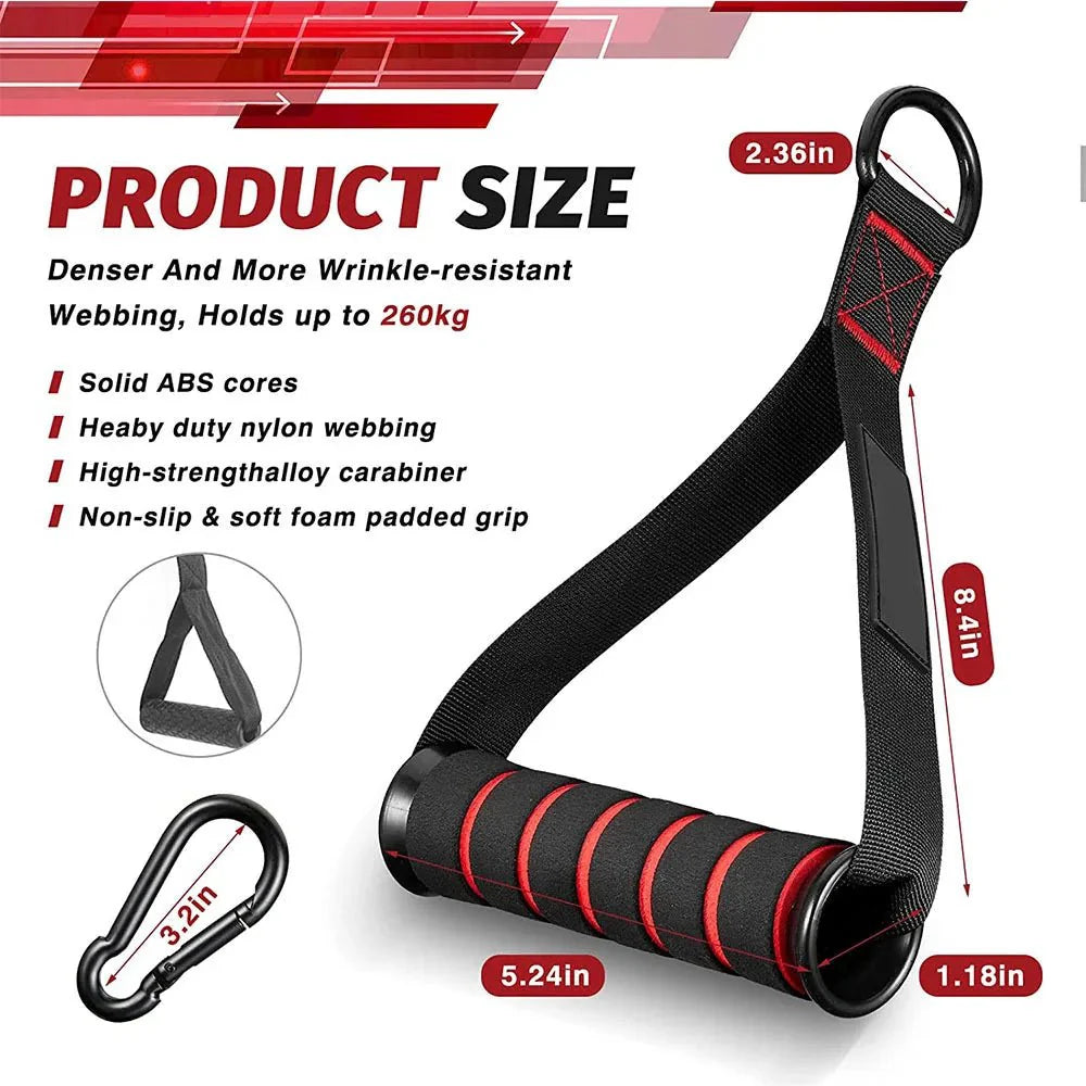 Resistance Band Handle Bar Attachment Station – Home Gym Pulley &amp; Strap System