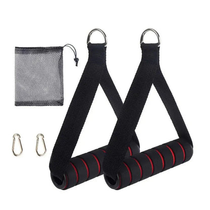 Resistance Band Handle Bar Attachment Station – Home Gym Pulley & Strap System