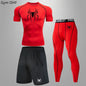 Spider Men's Tracksuit Compression Sport Suit Gym Fitness Clothes Running Jogging Sport Wear Training Exercise Workout Rashgard