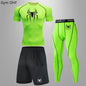 Spider Men's Tracksuit Compression Sport Suit Gym Fitness Clothes Running Jogging Sport Wear Training Exercise Workout Rashgard