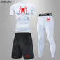 Spider Men's Tracksuit Compression Sport Suit Gym Fitness Clothes Running Jogging Sport Wear Training Exercise Workout Rashgard