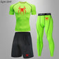 Spider Men's Tracksuit Compression Sport Suit Gym Fitness Clothes Running Jogging Sport Wear Training Exercise Workout Rashgard
